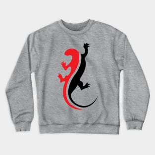 Cool red black Lizard Crewneck Sweatshirt